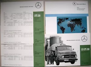 Originale Brochure Mercedes Ls Lps 338/1418 Modelli 1963 1964 Tedesco - Foto 1 di 5