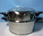 LEVEL STAINLESS HEAVY DUTY VINTAGE LIFETIME T304 6 QT STOCKPOT W/ DOME LID USA