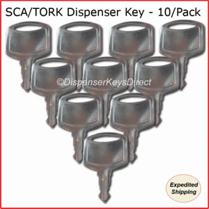 Tork #1100 Dispenser Key for Paper Towel and Toilet Tissue Dispensers - (10/pk.) - Picture 1 of 2