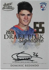 2021 Optimum Draft Pick Gold (DPSG55) Dominic BEDENDO Western Bulldogs 16 / 85 - Picture 1 of 1