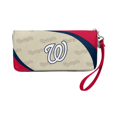 Washington Nationals MLB Women's Curve Zip Organizer Wallet / Purse Cover