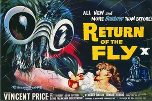 Vintage Science Fiction Horror Movie Poster Return of The Fly - Picture 1 of 1