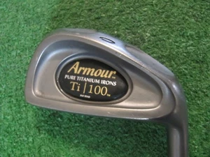 TOMMY ARMOUR Ti-100 TITANIUM 6 IRON, ARMOUR Ti-100 REGULAR FLEX GRAPHITE SHAFT - Picture 1 of 16