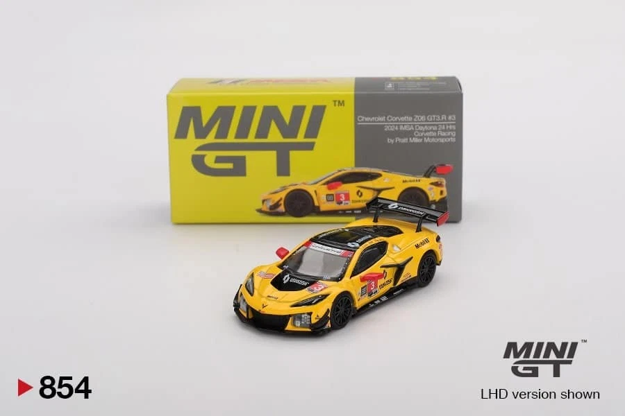 Mini GT MGT00854LHD Chevrolet Corvette Z06 GT3.R #3 Corvette Racing By Pratt ... - Immagine 1 di 3
