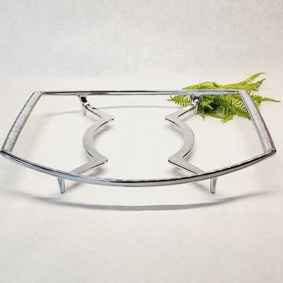 Vintage Corning Ware Chrome Metal Large Casserole Rack Hot Pad Trivet P-10-M-1 - Image 1 of 4