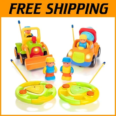 2pk Remote Control Cars for Toddlers - Truck & Tractor Toys - Image 1 of 4