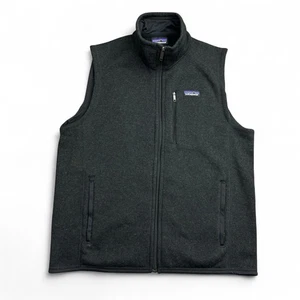 Patagonia Better Sweater Fleece Vest Mens Medium Black Full Zip Outdoor Hiking - Picture 1 of 8