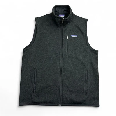 Patagonia Better Sweater Fleece Vest Mens Medium Black Full Zip Outdoor Hiking - Image 1 of 4