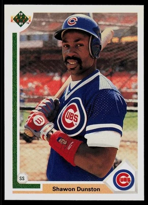 1991 Upper Deck #111 Shawon Dunston Chicago Cubs - Image 1 of 2
