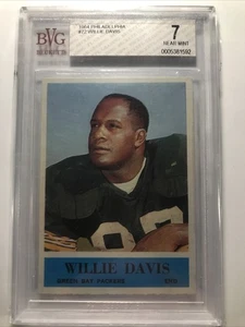 Willie Davis 1964 Philadelphia #72 ROOKIE RC SP PACKERS GRADED BVG 7 Near Mint - Picture 1 of 2