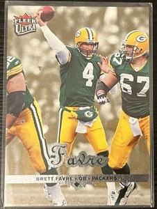 2006 Fleer Ultra #70 Brett Farve Gold Medallion Base Short Print Insert - Bild 1 von 2