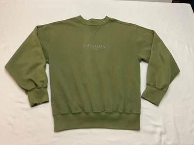 Vtg Guess Jeans USA Authentic Super Sportswear Georges Marciano Green Sweater L - Image 1 of 4