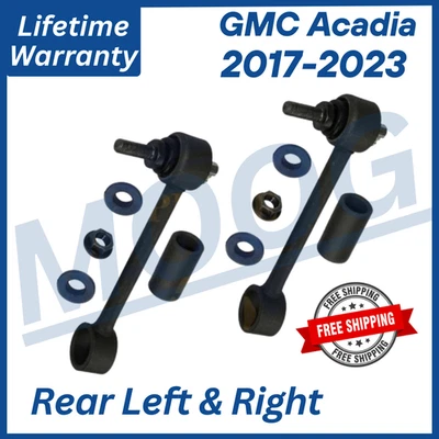 Par de eslabones de barra estabilizadora trasera MOOG OEM para GMC Acadia 2017-2023, garantía de por vida Foto 1 de 4