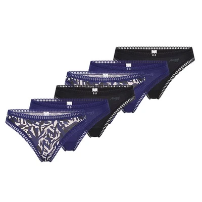 6er Pack - sloggi - GO Crush - Damen - String - Unterhose - Unterwäsche - Atmung - Bild 1 von 4