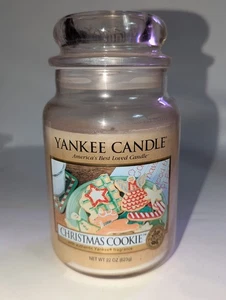 YANKEE CANDLE  CHRISTMAS COOKIE Large 22 oz. Jar Scented Holiday Candle  - Picture 1 of 9