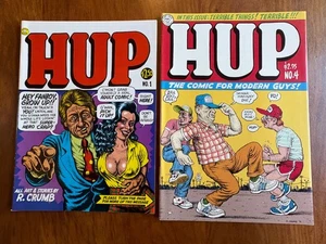 "HUP" #1 & #4 LASP GASP LUSTIGE COMICS 1987 & 1992 ERSTDRUCK GUT! - Bild 1 von 4