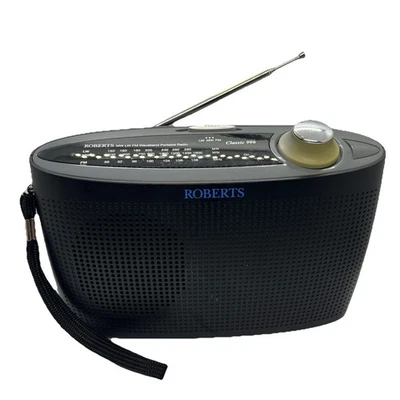 Roberts Radio Classic 996 3 Band Akku Tragbares Radio Schwarz Funktioniert  - Bild 1 von 4