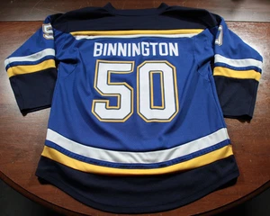 St. Louis Blues Jordan Binnington Youth L XL Trikot Kinder Hockey NHL Jungen Mädchen - Bild 1 von 7