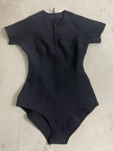 Lisa Marie Fernandez Farrah Badeanzug Gr. 3 (US 4-6) schwarz Reißverschluss Einteiler - Bild 1 von 10