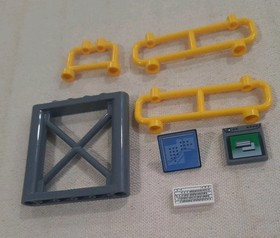 Lego Replacement Pcs Fr 4207 City Garage  30258pb018- 3068pb0058-6448-2486- 4083