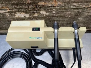 Welch Allyn 767  Wall Transformer w/ Coiled Cord & Handle Assembly & Power Cord - Picture 1 of 10