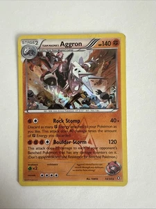 Pokémon TCG Team Magma's Aggron Double Crisis Holo Card 14/34 Lp - Picture 1 of 11