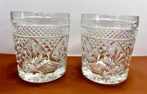 Vintage Cristal D' Arques Whisky Gläser Paar altmodisch - Bild 1 von 7