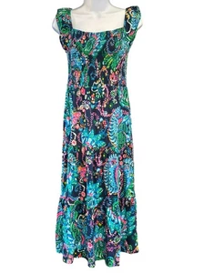 Lilly Pulitzer Girls Mini Jilly Midi Dress XL Lilac Rose We Mermaid It Preppy - Picture 1 of 14