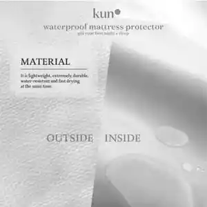 Kun High Quality Fitted Waterproof Mattress Protector - Picture 1 of 6