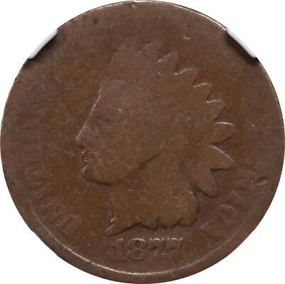 1877 INDIAN HEAD CENT GRADED AG-3 BY NGC **NICE** - Image 1 of 4