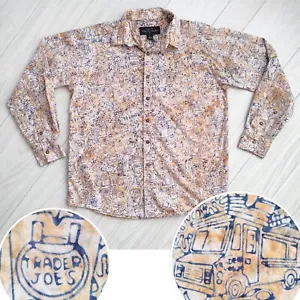 Pete Huntington Bali Batik Herren Hemd Trader Joes Baumwolle handgefärbt Knopfleiste L - Bild 1 von 11