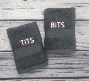 Novelty face cloths flannels naughty cheeky stocking filler tits/bits - Picture 1 of 11
