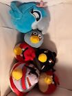 Set of 6 Angry Birds Squeeze Me Plush Lot Common Wealth Toy & Novelty No Sound