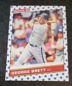 2020 Donruss George Brett #229 Independence Day Parallel 1986 Retro