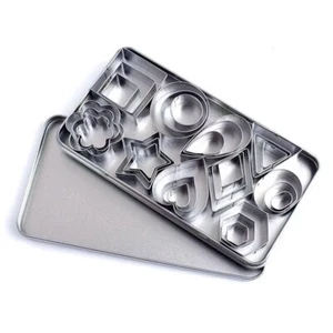 Mini Stainless Steel Cookie Mold Mousse Cookie Cutter Set - Picture 1 of 5