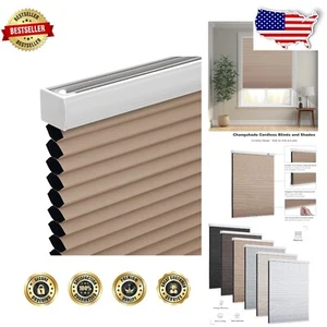 Blackout Cellular Shades for Windows - Easy Install, 26" W x 50" H - Picture 1 of 9