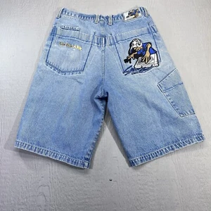 Vintage Raw Blue ABR Graphic Shorts 36x12.5 TBone & Tubby-T Y2K Hiphop Baggy - Bild 1 von 17