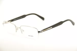 Original Prada VPR 58N 2BB-1O1 52mm Silber Schwarz Gestell Brille Italien - Bild 1 von 7