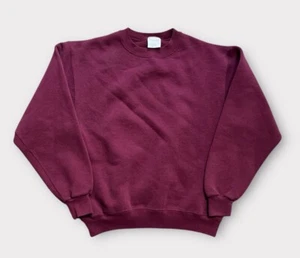 Felpa vuota vintage adulto M maglione rosso bordeaux anni 90 marca ghepardo - Foto 1 di 7