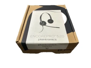 Auriculares de diadema Plantronics EncorePro HW520 negros solo 89434-01 sin adaptadores NiB - Imagen 1 de 1