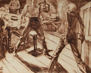 Lothar Sperl 1910-1987 Traunreut / Radierung 1935 Tod und der Vater Totentanz - Picture 1 of 16