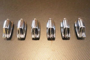 Rogers USA Beavertail Small Tom Drum Lugs 6pk Vintage 1970's #6 - Picture 1 of 12