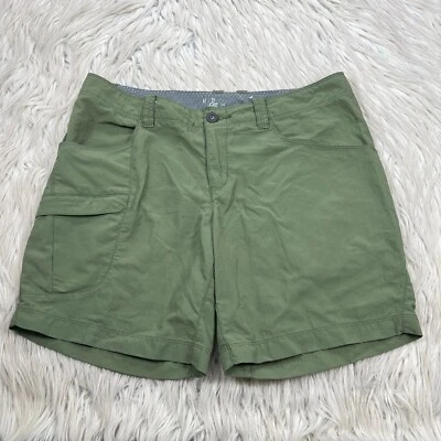 Pantalones cortos Mountain Hardwear para mujer L de nailon verde frente plano Foto 1 de 4