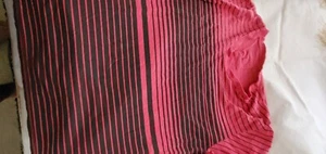 Men’s Threads & Heirs red stripped Shirt. 100% Cotton size large - Picture 1 of 4