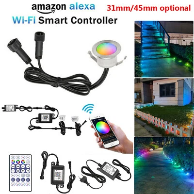 WIFI RGB+IC LED Einbaustrahler IP67 Bodenleuchte Bunt Gartenstrahler 31mm 45mm - Bild 1 von 4
