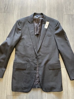 Nueva chaqueta de traje Brooks Brothers para hombre 36R BrooksCool lana de 2 botones gris claro Foto 1 de 4