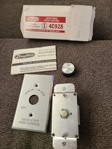 DAYTON 4C930 EINSTELLBARE GESCHWINDIGKEITSREGELUNG.  Neu. Q17 - Bild 1 von 4