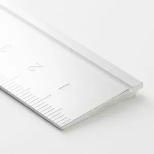 MOMA MUJI Aluminium Lineal Made in Japan 160 mm x 22 mm x 2,5 mm - Bild 1 von 4
