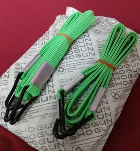 Shogun Gepäckträger Spanngurt / Gepäckgurt, Spanngummi, 60cm, Paar, neon-grün - Bild 1 von 1
