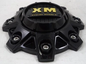 XM Xtreme Mudder Wheel Gloss Black Custom Wheel Center Cap Caps # 0808 / 8080 - Picture 1 of 4